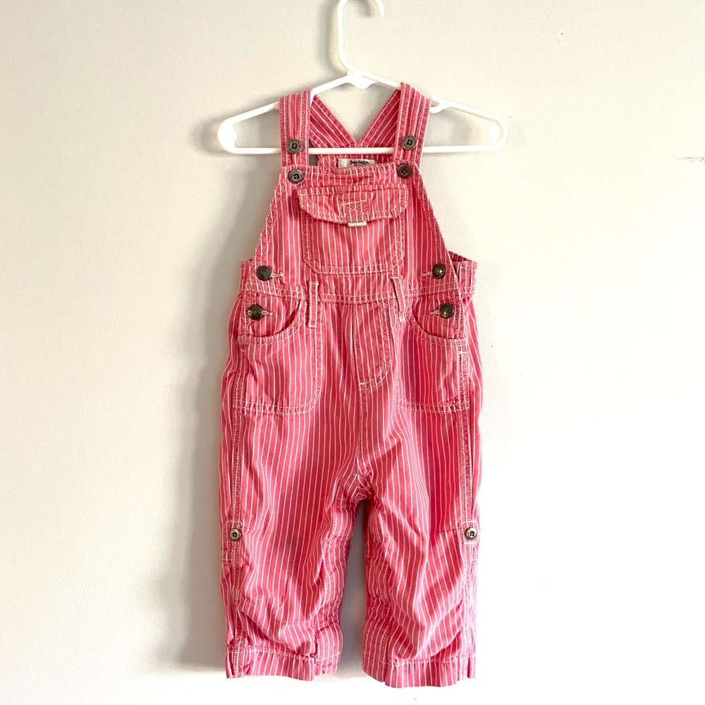 Boden Pink Striped Kids One Piece